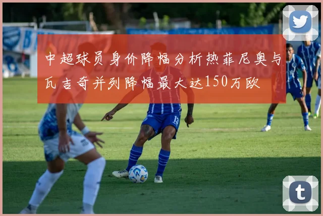 中超球员身价降幅分析热菲尼奥与瓦吉奇并列降幅最大达150万欧