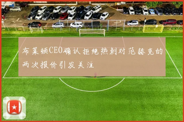 布莱顿CEO确认拒绝热刺对范赫克的两次报价引发关注